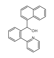 α-[2-(2-吡啶基)苯基]-1-萘甲醇 结构式