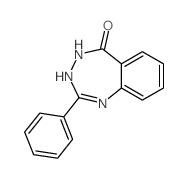 3,4-二氢-2-苯基-5H-1,3,4-苯并三氮杂䓬-5-酮 结构式