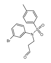 Benzenesulfonamide, N-(3-bromophenyl)-4-methyl-N-(3-oxopropyl)- 结构式