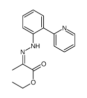 Propanoic acid, 2-[[2-(2-pyridinyl)phenyl]hydrazono]-, ethyl ester, (E)- (9CI) 结构式