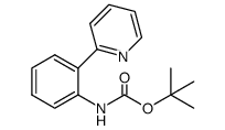 Carbamic acid, N-[2-(2-pyridinyl)phenyl]-, 1,1-dimethylethyl ester 结构式