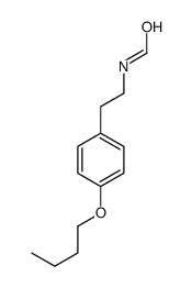 N-[2-(4-丁氧基苯基)乙基]甲酰胺 结构式