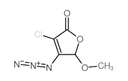 (4-chloro-2-methoxy-5-oxo-2H-furan-3-yl)imino-imino-azanium 结构式