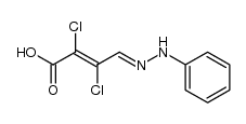 2,3-二氯-4-(苯肼基)-2-丁烯酸 结构式