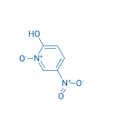2-羟基-5-硝基吡啶 N-氧化物 结构式