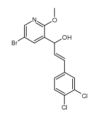 3-Pyridinemethanol, 5-bromo-α-[2-(3,4-dichlorophenyl)ethenyl]-2-methoxy-, (E)- (9CI) 结构式