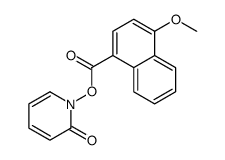 2(1H)-Pyridinone, 1-[[(4-methoxy-1-naphthalenyl)carbonyl]oxy]- (9CI) 结构式