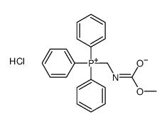 Phosphonium, [[(methoxycarbonyl)amino]methyl]triphenyl-, chloride (1:1) 结构式