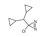 3H-Diazirine, 3-chloro-3-(dicyclopropylmethyl)- 结构式