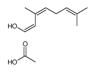 3,7-二甲基-1,3,6-辛三烯基乙酸酯 结构式