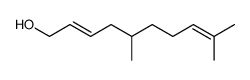 (2E)-5,9-二甲基-2,8-癸二烯-1-醇 结构式