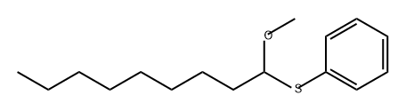 Benzene, [(1-methoxynonyl)thio]- 结构式