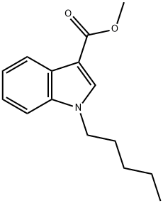 1-戊基-1H-吲哚-3-羧酸甲酯 结构式