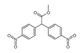 4-硝基-α-(4-硝基苯基)苯乙酸甲酯 结构式