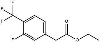 2-(3-氟-4-三氟甲基)苯乙酸乙酯 结构式