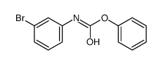 3-溴苯基氨基甲酸苯酯 结构式
