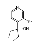 3-溴-α,α-二乙基-4-吡啶甲醇 结构式