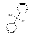 α-甲基-α-苯基-4-吡啶甲醇 结构式