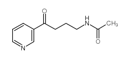 4-(乙酰基甲氨基)-1-(3-吡啶基)-1-丁酮 结构式