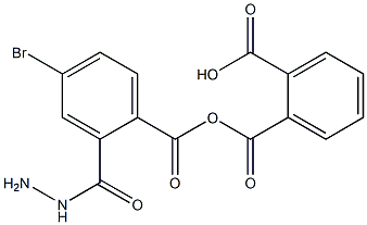 2-(2-(4-溴苯甲酰基)肼-1-羰基)苯甲酸 结构式