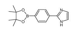 2-[4-(4,4,5,5-四甲基-1,3,2-二氧硼杂环戊烷-2-基)苯基]-1H-咪唑 结构式