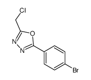 2-(4-溴苯基)-5-(氯甲基)-1,3,4-恶二唑 结构式