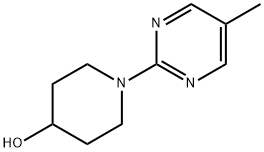 1-(5-甲基嘧啶-2-基)哌啶-4-醇 结构式