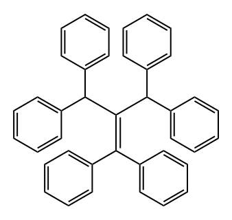 1,1',1'',1'''-[2-(二苯亚甲基)-1,3-丙二亚基]四苯 结构式
