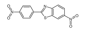 6-硝基-2-(4-硝基苯基)苯并噻唑 结构式