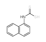 1-萘基二硫代氨基甲酸 结构式