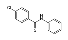 4-氯-N-苯基苯硫代甲酰胺 结构式