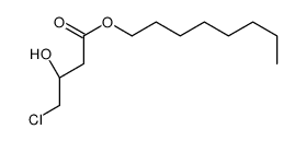 Butanoic acid, 4-chloro-3-hydroxy-, octyl ester, (3R)- 结构式