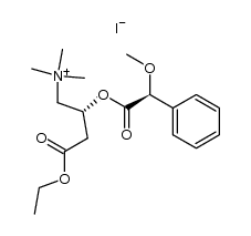 1-Butanaminium, 4-ethoxy-2-[(methoxyphenylacetyl)oxy]-N,N,N-trimethyl-4-oxo-, iodide, [R-(R*,S*)]- (9CI) 结构式