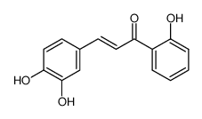 (2E)-3-(3,4-二羟基苯基)-1-(2-羟基苯基)-2-丙烯-1-酮 结构式