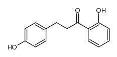 1-(2-羟基苯基)-3-(4-羟基苯基)-1-丙酮 结构式