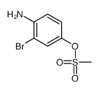 Phenol, 4-amino-3-bromo-, 1-methanesulfonate 结构式