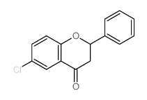 6-chloro-2-phenylchroman-4-one 结构式