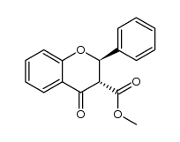 2H-1-Benzopyran-3-carboxylic acid, 3,4-dihydro-4-oxo-2-phenyl-, methyl ester, (2R,3S)-rel- 结构式