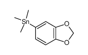 [3,4-(Methylenedioxy)phenyl]trimethylstannane 结构式