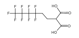 2-(3,3,4,4,5,5,6,6,6-九氟己基)丙二酸 结构式