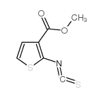 甲基-2-异硫代氰基噻吩-3-羧酸盐 结构式