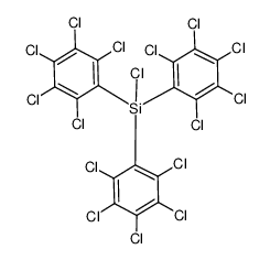 氯三(五氯苯基)硅烷 结构式