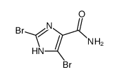 2,5-二溴-1H-咪唑-4-甲酰胺 结构式