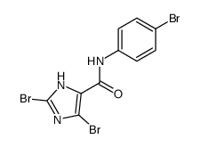 1H-Imidazole-4-carboxamide, 2,5-dibromo-N-(4-bromophenyl)- 结构式