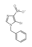 1H-Imidazole, 5-bromo-4-nitro-1-(phenylmethyl)- 结构式
