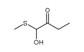 1-羟基-1-(甲硫基)-2-丁酮 结构式