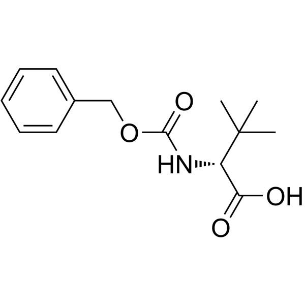 Cbz-D-叔亮氨酸 结构式