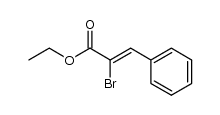 2-溴-3-苯基丙烯酸乙酯 结构式