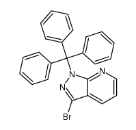 3-bromo-1-trityl-1H-pyrazolo[3,4-b]pyridine 结构式