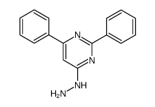4-肼基-2,6-二苯基嘧啶 结构式